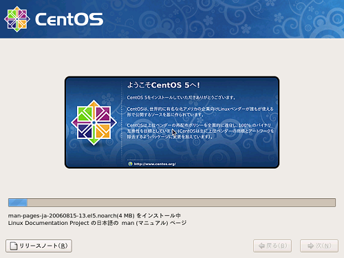 CentOS Install Process.